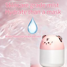 an advertisement for skincare grade mist hydrate than a mask