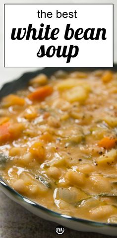 the best white bean soup with carrots and potatoes