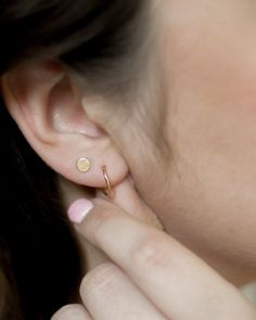 These 14k gold filled hoop earrings are gentle enough for even the most sensitive ears! These hoops measure 10mm.A B O U T • T H I S • P I E C E These dainty earrings are 14k gold filled.S H I P P I N GCurrent processing times are noted on each listing! Standard shipping is typically 3-7 days, expedited shipping is typically 2-3 days.A B O U T • S A L T • W A T E R • A N D • S E A • S T A R SSalt Water and Sea Stars was founded in 2014. At the time, I was a college student who wanted jewelry tha Tiny Adjustable Hoop Earrings, Everyday Round Wrap Earrings For Pierced Ears, Everyday Round Wrap Earrings, Everyday Tiny Adjustable Earrings, Simple Gold Hoops, Message Necklace, Sea Stars, Bar Necklace Personalized, Hoops Gold