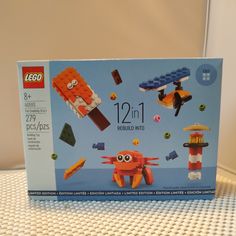 a lego box with an image of a crab on it