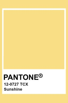 pantone's yellow paint is shown with the words, 12 - 079 tsx