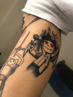 a person with a tattoo on their arm