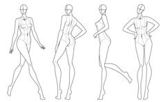 an image of a woman's body shape in three different positions, from front to back