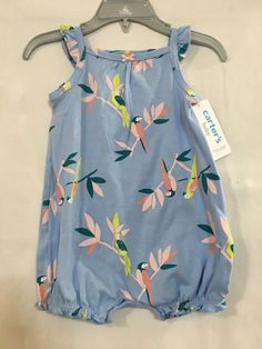 NWT Carter's Bird Baby Girl Romper Infant Periwinkle many sizes . SMoke free and pet free home.100% cotton. Some may not have price tag due to storage. Girls Rompers, Baby & Toddler Clothing, Price Tag, Baby Accessories, Baby Toddler, Rompers, One Piece, Pet