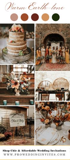 wedding color palettes for fall and yellow