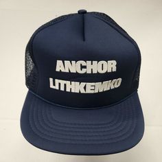 Vintage Anchor Lithkemko Blue Rope Adjustable Snapback Hat Cap New Without Tags!!!! Adjustable Snapback Hat/Cap Weird Fashion, Studio Blue, Cap Design, Hat Cap, Snapback Hat, Snapback Hats, Trucker Hat, Accessories Hats, Baseball Hats