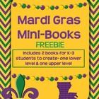 the front cover of mardi gras mini books