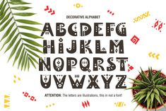 the alphabet is made up of letters, numbers and plants