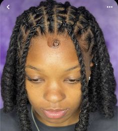 Cute Easy Dread Hairstyles, Picture Day Loc Styles, Cross Cross Loc Style, Rope Twist Microlocs, Loc Styles Women Medium, Locs Short Hairstyles For Women, Dreadlock Two Strand Twist Styles, Flat Barrel Twist Locs