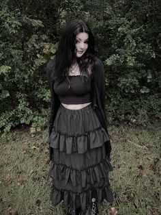 Fairycore Fall Outfits, Witchy Goth Outfit, Goth Outfits Ideas, Witchy Goth Style, Goth Outfit Ideas, Strega Fashion, Alt Outfits, Gothic Outfits, Goth Outfits