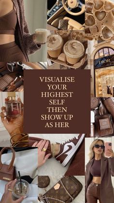 Luxury Designer Aesthetic, Chocolate Aesthetic Wallpaper, Show Up As Her, Chocolate Aesthetic, Vision Board Wallpaper, Manifesting Vision Board, Vision Board Images, Business Ownership, Vision Board Pictures