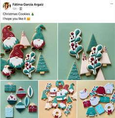 christmas cookies are being displayed on twitter