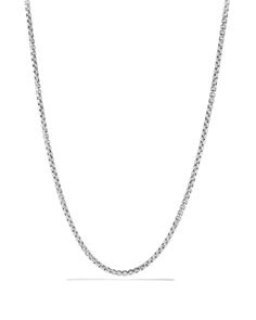 David Yurman Chain Necklace, 36 Formal Long Necklace With Box Chain, Luxury Single Strand White Gold Chain Necklace, Formal Long Box Chain Necklace, David Yurman, Diamond Necklace, Chain Necklace, Jewelry Accessories, Pendant Necklace, Chain