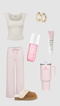 #pink #outfit #pinkoutfit #aesthetic #outfitinspo #preppy Pink Vanilla Girl, Chav Outfits, Uni Outfit, Fit Outfits, Slay Outfits, Pink Vanilla, Vanilla Girl, Casual Preppy Outfits, Outfit Inspo Casual