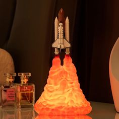 3D Space Shuttle Lamp Light For Night Decor. Shop Night Lights & Ambient Lighting on Mounteen. Worldwide shipping available. Rocket Lamp, 3d Space, Space Lovers, 3d Printing Technology, Space Shuttle, How To Make Light, House Doctor, Interstellar, Night Lamps