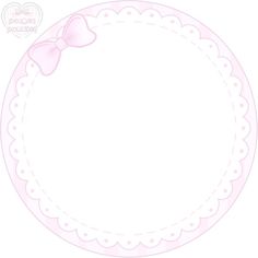 a pink plate with a bow on it