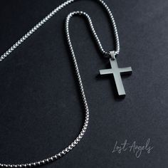 Beautiful minimalist cross necklace Simple and understated Polished finish Colour:  Silver  Material: Stainless Steel Size: Pendant 3.5 x 2cm // Chain length 20 inch/50cm  Lobster Clasp closure. Comes in gift pouch Minimalist Cross Pendant Necklace For Everyday, Minimalist Cross Pendant Necklace For Everyday Wear, Minimalist Crucifix Necklace With Adjustable Chain, Minimalist Crucifix Jewelry With Adjustable Chain, Minimalist Cross Necklace For Everyday, Minimalist Hypoallergenic Cross Jewelry, Silver Minimalist Cross Necklace With Clavicle Chain, Minimalist Cross Necklace With Clavicle Chain, Minimalist Clavicle Chain Crucifix Jewelry