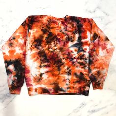 Tie Dye Crew Neck Sweatshirt Sweater Fleece Koi Hand Dyed - Ready to Ship Size Medium You will receive item in pictures.You will love wearing this unique, one of a kind, hand dyed piece of art! Awesome gift idea. Hippie, Boho/Bohemian Style, Festival Fashion. Comfortable, breathable, natural fiber fabric. Perfect for everyday wear or special occasions. I use only the highest quality fiber reactive dye. Your Tie Dye clothing won’t fade and will stay vibrant for many years to come! All items are h Fall Tie Dye Crew Neck Sweatshirt, Oversized Hand Dyed Tops For Fall, Fall Hand Dyed Relaxed Fit Tops, Hand Dyed Crew Neck Top For Fall, Tie Dye Long Sleeve Sweatshirt For Fall, Acid Wash Long Sleeve T-shirt For Fall, Long Sleeve Tie Dye Sweatshirt For Fall, Hand Dyed Long Sleeve Black Tops, Hand Dyed Tie Dye Tops For Fall