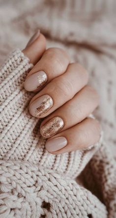 Nagellack Trends, Polish Nails, Colorful Nails, Gold Nail, Thanksgiving Nails, Nails 2020, Fall Nail Art, Fall Nail Colors, Autumn Nails