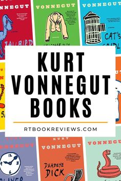 an image of some books with the words kurt vornegurt books on them