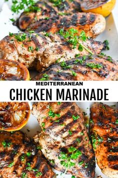 grilled chicken marinade with lemons and parsley