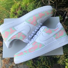 Pink Custom Shoes, Painted White Shoes, Painting Walmart Shoes, Meal Prep Weight Gain, Walmart Shoes, Customised Shoes, Jordan Aesthetic, Customize Shoes, Air Force One Shoes