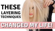 How To Layer Hair, Haircut Shapes, Haircutting Techniques, Hair Dyi, Cosmetology Ideas, Diy Hair Wig, Self Haircut, Cut Own Hair, Layer Hair