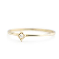 Genuine brilliant cut white diamond, 0.02ctw., G color SI clarity Star size:  approx. 4.4mm x 3.5mm Available in 14k yellow gold, rose gold, or white gold approx. 1.1mm straight band Made of 100% recycled precious metal and ethically sourced gemstone Comes in a gift box with a bow ready for gifting Handmade with love a Unique Promise Rings, Everyday Rings, Diamond Star, Star Ring, Classic Ring, Ring Size Guide, Love Ring, Necklace Sizes, Gold Stars