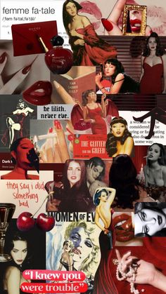 the collage shows many different types of women