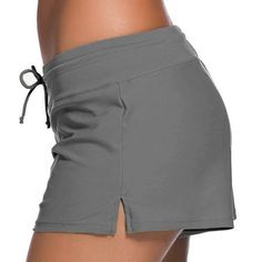 Womens Swimsuit Shorts Tankini Swim Briefs Plus Size Bottom Boardshort Swim Short, Gray, M, Polyester Everyday Made Better: We Listen To Customer Feedback And Fine-Tune Every Detail To Ensure Quality, Fit, And Comfort. Gender: female.  Age Group: adult. Swimsuit Shorts, Grey Swimsuit, Tankini With Shorts, Board Shorts Women, Swim Shorts Women, Sports Crop Tops, Swimsuit With Shorts, Swim Pants, Swim Short