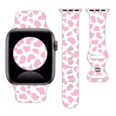 PRICES MAY VARY. 【Compatible Models】Cute Pink Cow Print watch band straps are compatible with Apple Watch 38/40/41mm and 42/44/45mm widths; please select the size that corresponds to your watch, these straps are suitable for watch series 7/6/5/4/3/ 2/1/SE 【Premium Material】 Made of High-quality Silicone, Lightweight and Durable. Soft and Skin-friendly Touch Makes Wrists Feel Comfortable Even when Exercising. 【Special Design】 Cow print apple watch band with Lugs on Both Ends, Easy to Install or R Apple Watch Wristbands, Men Sport, Pink Cow, Apple Watch Models, Apple Watch 38mm, Apple Watch Strap, Wristbands, Apple Watch Band, Special Design