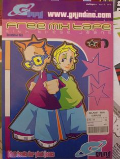 an image of a magazine cover with cartoon characters on it