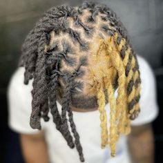 Men Locks Dreadlocks Style, Dread Braids Men, Locks Hairstyle, Skunk Stripe Hair, Cabelo Black, Dyed Dreads, Stripe Hair, Mens Dreads, Braids Men