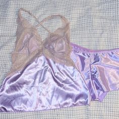 Never Worn! Measurements: Shorts Waist : 15” Rise 9.5” Inseam 1.5” Top Underbust: 14” Purple Camisole Sleepwear For Loungewear, Purple Camisole Sleepwear For Bedtime, Purple Camisole Sleepwear For Night, Purple Lace Trim Party Sleepwear, Purple Camisole Loungewear, Purple Camisole For Sleepover, Purple Lace Trim Sleepwear For Bedtime, Fitted Purple Sleepwear For Pajama Party, Purple Sleepwear With Lace Trim For Night