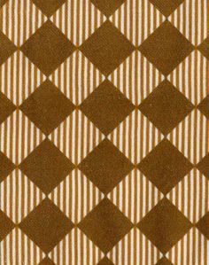 a brown and white checkered pattern on fabric