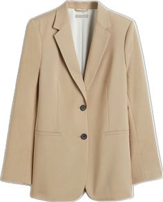 Chic Tailored H&m Outerwear, Chic Tailored Outerwear By H&m, H&m Classic Beige Outerwear, Elegant Beige H&m Outerwear, Elegant Beige Outerwear By H&m, H&m Tailored Outerwear, Tailored H&m Outerwear, H&m Tailored Office Outerwear, H&m Tailored Outerwear For Office