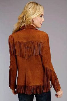 Cowgirl Suede Leather Classic Jacket with Fringe – Boho Living Room Native American Jackets, Fringed Jacket, Suede Jacket Women, English Room, Festival Jacket, Western Jacket, Suede Fringe Jacket, Leather Wear, Classic Jacket