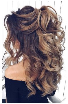 Formal Hairstyles For Long Hair, Half Up Half Down Hairstyles, Prom Hair Down, Up Dos, Bridesmaid Hair Updo, Smokey Eyes