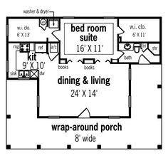 the floor plan for a two bedroom house