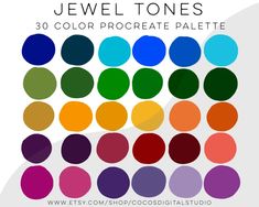 the color scheme for jewel tones