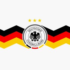 the german flag with three stars above it and an eagle in the center on top