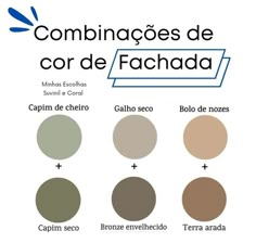 the color scheme for different colors in spanish and english, including brown, beige, green,