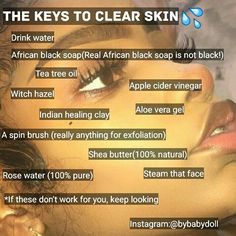 Random Advice, Acne Prone Skin Care, Skin Drinks, Indian Healing Clay, Baby Lips, Clear Face, Skin Care Cleanser, Halloween Make, Skin Tips