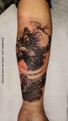 Shiva Hand Tattoos For Men, Shiv Arm Tattoo, Shiva Colour Tattoo, Shiv Tattoo For Men On Hand, Shiva Tattoo Design For Men Arm, Om Tattoo Design Men, Shiva Hand Tattoo, Lord Vishnu Tattoo, Mahadev Tattoo For Women