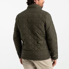 Description All of your favorite qualities from our Fremont Performance Quilted Vest are now available in a jacket! Crafted from 100% polyester, this jacket combines lightweight comfort with the advanced warmth of PrimaLoft® Black insulation. Known for its exceptional thermal properties, PrimaLoft® Black retains its insulating abilities even when wet, ensuring you stay warm and comfortable in any weather. The insulation’s lightweight construction adds warmth without the bulk, offering you enhanc Outdoor Duck Down Quilted Jacket With Long Sleeves, Outdoor Duck Down Outerwear With Padded Collar, Outdoor Duck Down Quilted Long Sleeve Jacket, Quilted Fitted Duck Down Outerwear, Green Duck Down Outerwear, Canvas Jacket, Ivy Style, Duck Canvas, Quilted Vest