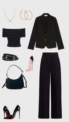 Casual Work Dresses, Beautiful Outfits, Work Outfit, Black Fashion, Pants Set, Casual Dress, Dresses For Work