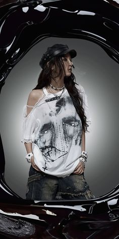 Oversized White Grunge Top, Edgy White Short Sleeve Shirt, Edgy White Relaxed Fit Tops, Summer Punk Style Tops With Relaxed Fit, Summer Punk Style Top With Relaxed Fit, Abstract Monochrome, Monochrome Design, Lace Patchwork, Fashion Design Drawings