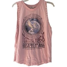 Pink Graphic Festival Tank Top Unicorn Small - Forever 21 Never Worn Summer Music Festival Tank Top With Graphic Print, Vintage Spring Top For Concerts, Spring Festival Tank Top With Graphic Print, Cotton Tank Top For Spring Music Festival, Trendy Spring Festival Tank Top, Spring Distressed Tops For Concerts, Graphic Print Tank Top For Concerts In Spring, Graphic Print Tank Top For Spring Concerts, Vintage Summer Tops For Concert