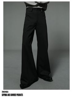 High-Waisted Flared Dress Trousers