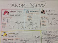 an angry birds poster is shown on a piece of paper that has been written in different languages